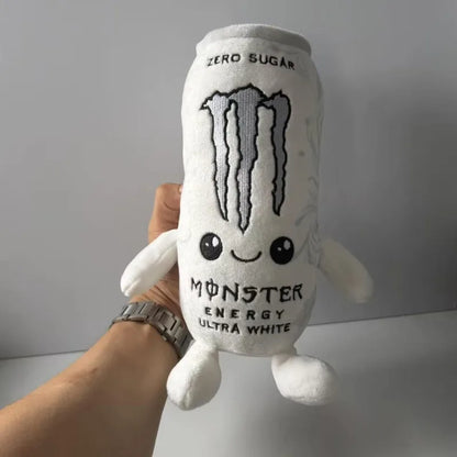 White Energy Drink Plush Toy