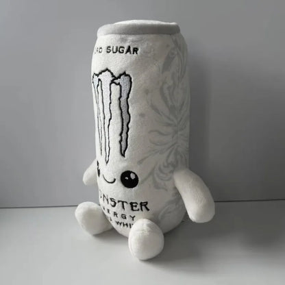 White Energy Drink Plush Toy