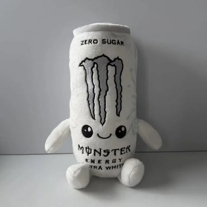 White Energy Drink Plush Toy