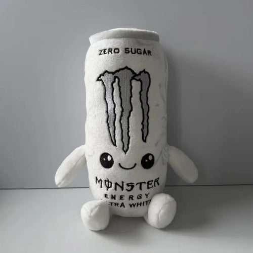 White Energy Drink Plush Toy